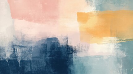 Poster - A soft gradient background transitioning from light pastels to deeper tones, providing a calm and soothing visual.