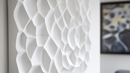 Aufkleber - White decoration minimalistic interior decor element background