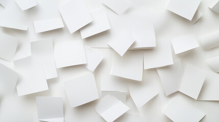 Aufkleber - White abstract forms background with geometrical forms