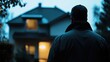 © Fidel - A detective on a stakeout, watching a suspect’s house. Featuring surveillance techniques and observation skills
