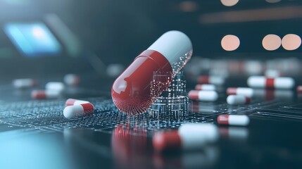 Poster - Digital Technology and Pharmaceutical Capsules in Modern Healthcare