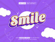 © ika - smile editable text, font effect, 3d text for title