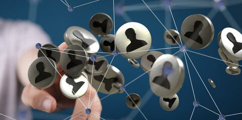 Poster - people network structure HR - Human resources management and recruitment