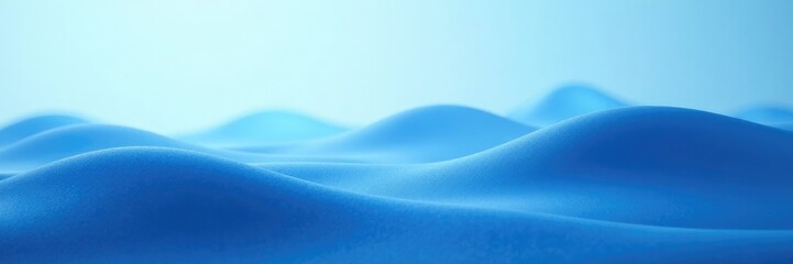 Wall Mural - Gentle undulations in the soothing blue expanse, wave, abstract, serene