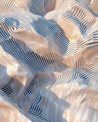 Aufkleber - Whimsical Textile Design Striped Fabric for Contemporary Home Decor - Premium Editorial Content and Creative Textile Merchandising