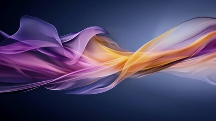 Poster - A dynamic abstract wave comprised of glowing particles in constant motion