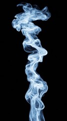 Fototapete - Abstract Smoke Art Ethereal Fluid Dynamics Visualization in Dark Studio, Inspiring High-Tech Marketing and Creative Design Innovations for Modern Businesses