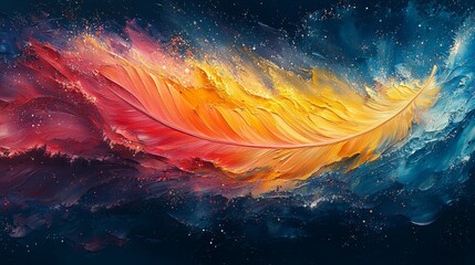 Poster - Elaborate motifs of dazzling colors materialize on a pristine canvas, giving rise to an abstract visual composition that thoroughly enchants the senses
