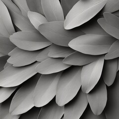 Aufkleber - Monochromatic Leaf Texture Nature-Inspired Wall Panel for Modern Interior Design and Sustainable Architecture - Enhancing Aesthetic Appeal in Urban Spaces