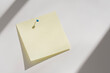 © Tetra Images - Blank yellow adhesive note pinned to white board