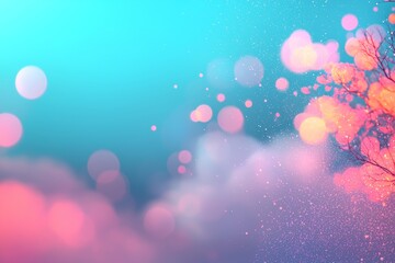 Poster - A multi-colored backdrop featuring a holographic texture