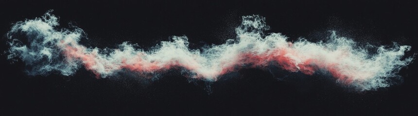 Poster - Vibrant blue and orange hues merge effortlessly to form abstract gradient light waves, resulting in a dynamic and modern visual display