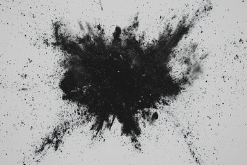 Poster - Energetic and dynamic visual effect, realized through a stylized monochrome explosion in a comic book aesthetic, with bold contrasts and striking lines that create a sense of intense movement and