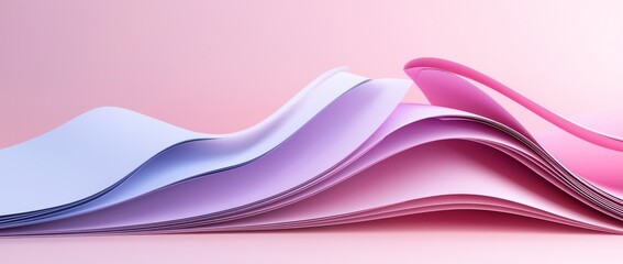 Poster - The photograph showcases a folded paper in a vibrant display of abstract colors, including orange, purple, and blue gradients