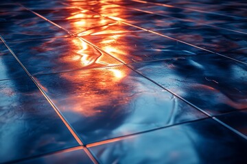 Fototapete - The background is an ultra futuristic tech abstraction that can be found in stock