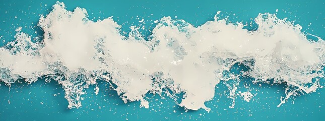 Poster - elegant material for modern creative visuals is characterized by a crumpled light blue foil texture,