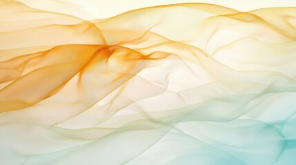 Poster - delicate ivory silk ribbons creating a dynamic and ethereal flow in motion