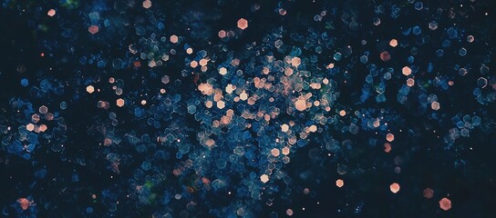 Poster - Inspiration for website and print design comes from abstract backgrounds with blue 3d gradient shapes