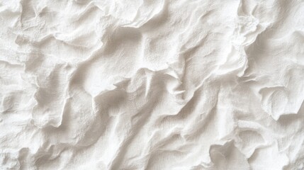 Wall Mural - Crumpled white paper texture background (1)