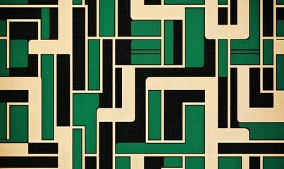 Poster - Isolated technology background adorned with a circuit board design that includes lines and points