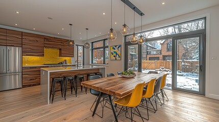 Poster - A rustic wooden table evoking a sense of warmth and natural beauty in any setting