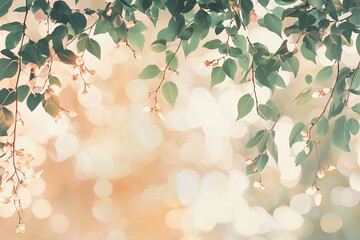 Poster - Blurred circle bokeh in warm tones and an abstract style for a Christmas or holiday celebration background of lights