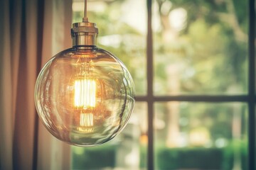 Poster - Design ideas for homes, restaurants, coffee shops, and stores using colored glass pendant lighting