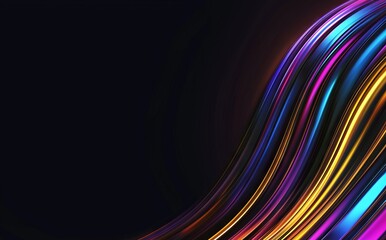 Poster - an abstract texture with a rainbow effect has been rendered in 3d to create a unique wallpaper