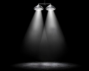 Poster - Abstract light shining on a dark black background in a beautiful way