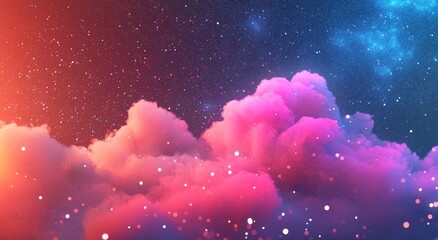 Poster - A mix of black, blue, orange, red, and white with a spray texture and a color gradient that shines brightly and glows, featuring grainy noise, grungy empty space, rough and abstract elements with a