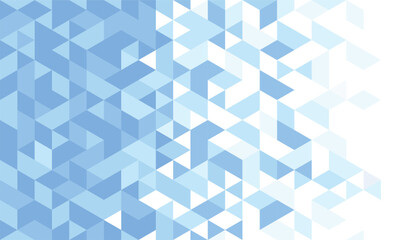 Poster - Blue grid mosaic background. Blue low poly texture wallpaper background. triangle geometrical background. polygon pattern