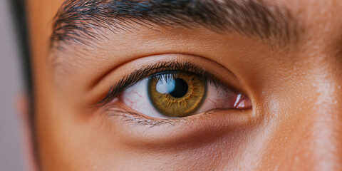 Wall Mural - Close-up Photograph of a Hazel Eye