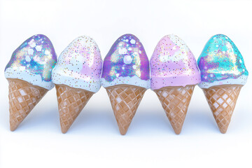 Wall Mural - ice cream cone isolated