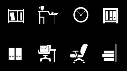 Poster - Office Icons Set