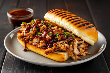 Wall Mural -  bbq pulled chicken