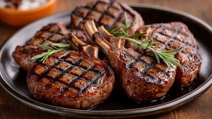 Wall Mural -  grilled lamb chops