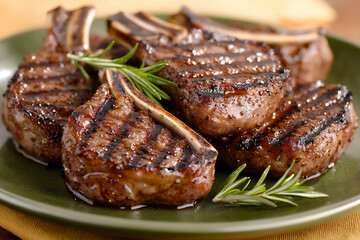 Wall Mural -  grilled lamb chops