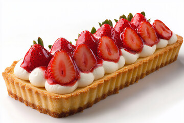 Wall Mural -  rectangular strawberry tart