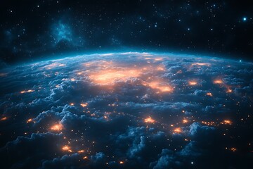 Wall Mural - Global Internet and High Speed Data Communication