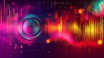 Poster - Futuristic Audio Spectrum Visualization for Music Production and Visual Effects 
