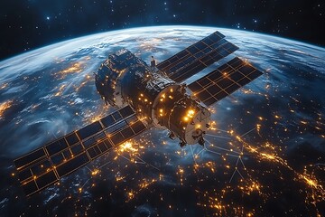 Wall Mural - Global Internet and High Speed Data Communication