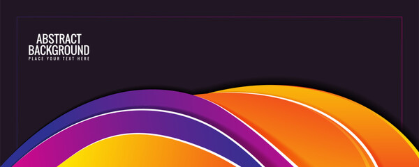 Wall Mural - Colorful abstract modern wave background