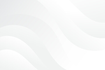 Wall Mural - abstract background white and gray with wave effects. modern abstract design concept for templates. 