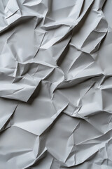 Wall Mural -  crumpled grey paper