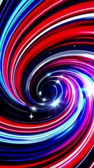 Poster - Vibrant swirling neon patterns create hypnotic visual experience
