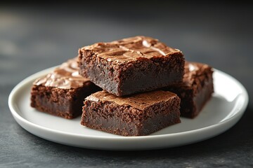 Wall Mural - Indulge in these decadent chocolate brownies! A fudgy rich treat that's perfect for satisfying your sweet tooth #brownies #chocolate