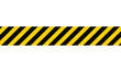 © rafiqul - High-Contrast Black and Yellow Diagonal Striped Caution Tape for Safety, Hazard Warning, and Industrial Signage Applications