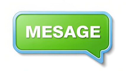 Poster - Green Speech Bubble Message Icon