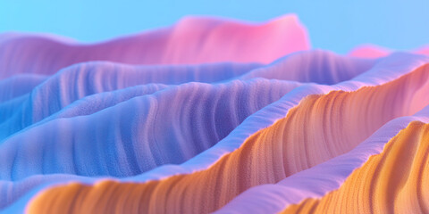 Poster - Abstract Textured Landscape in Pastel Colors