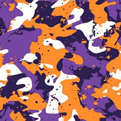 Wall Mural - Abstract orange and purple camouflage seamless pattern white background,GRUNGE MARBLE TEXTURE GRAIN ROUGH PURPLE ORANGE COLOR MINIMALIST ABSTRACT BACKGROUND